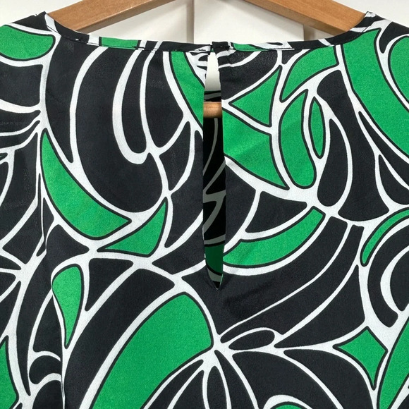 Michael Kors long sleeve crewneck blouse, XS smocked waistband, loose fit Office - Picture 11 of 12